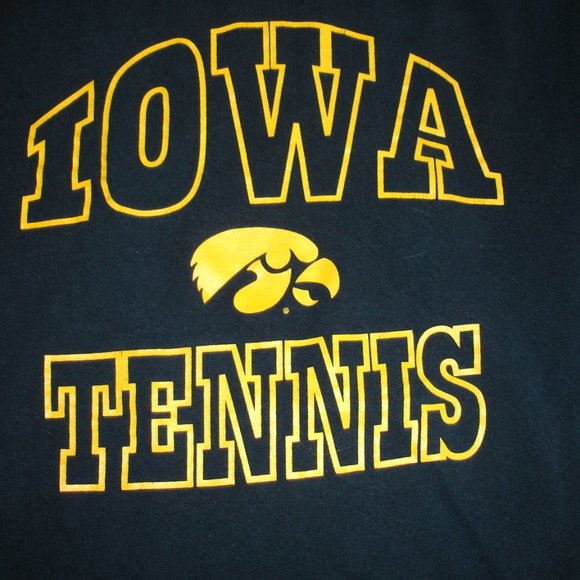 Iowa Hawkeye's Tennis and Woman's Basketball Tee's - Black and Gold - Go Hawks ! - Picture 3 of 6